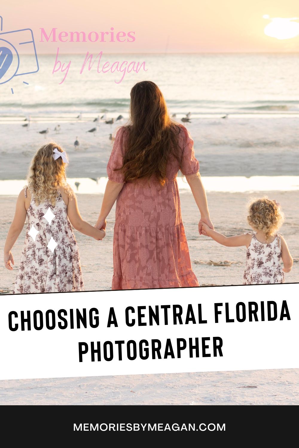 Graphic reading Choosing a Central Florida Photographer. 
